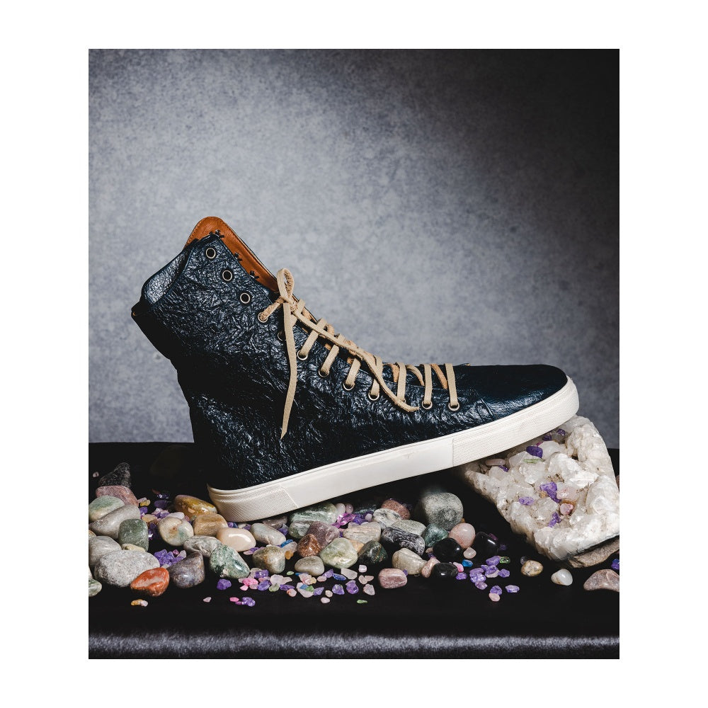 Kavith Sainaani Teal Crinkle Tall Sneakers (Pack of 2)