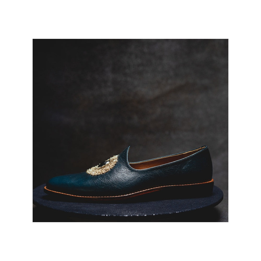Kavith Sainaani Teal Gem Jutti