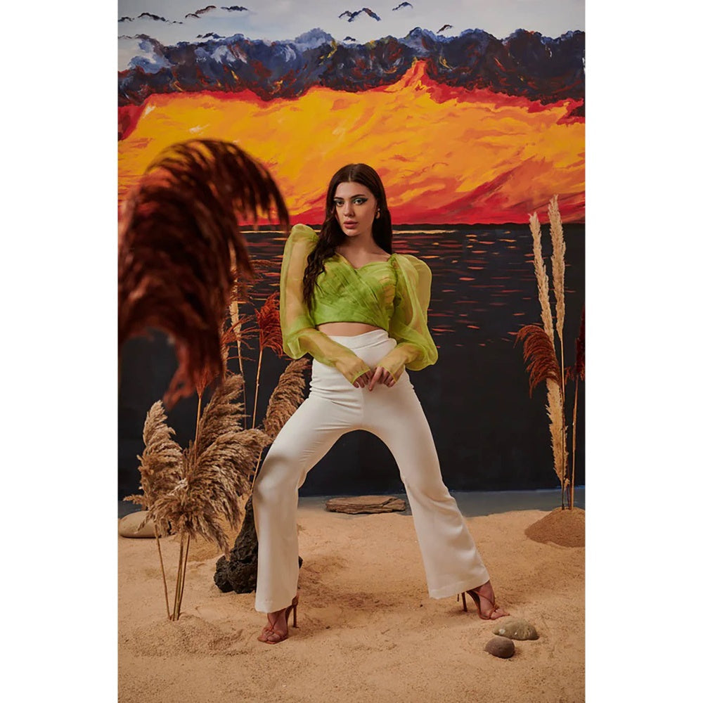 Kayjay by Kritika Jain Broccoli Crop Top