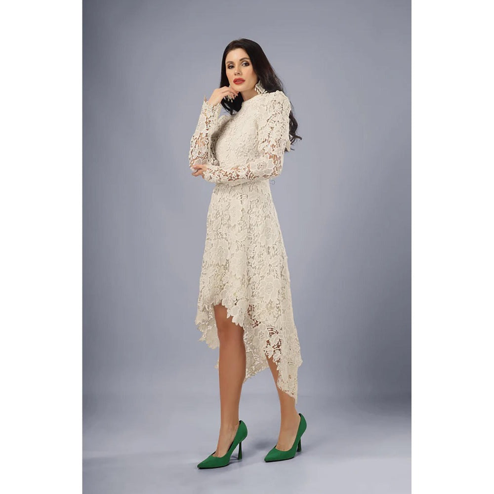 Kayjay by Kritika Jain Mommy White Knee Length Dress