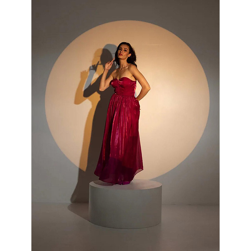 Kayjay by Kritika Jain Opera Pink Maxi Dress