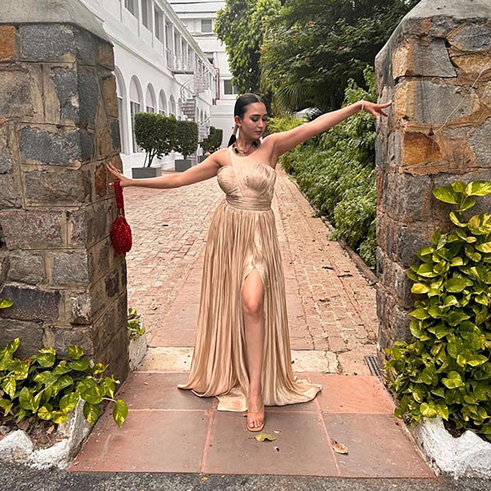 Kayjay by Kritika Jain Senorita Gold Maxi Dress