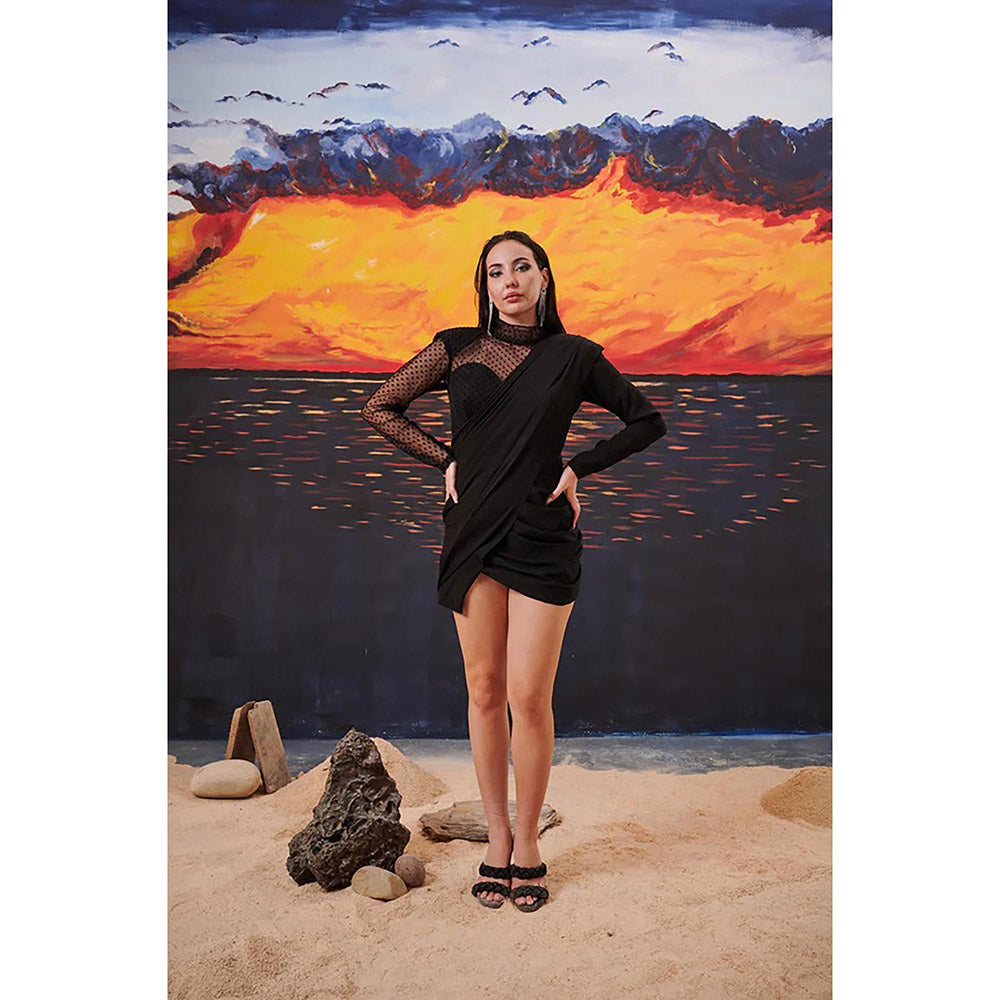 Kayjay by Kritika Jain British Black Mini Dress