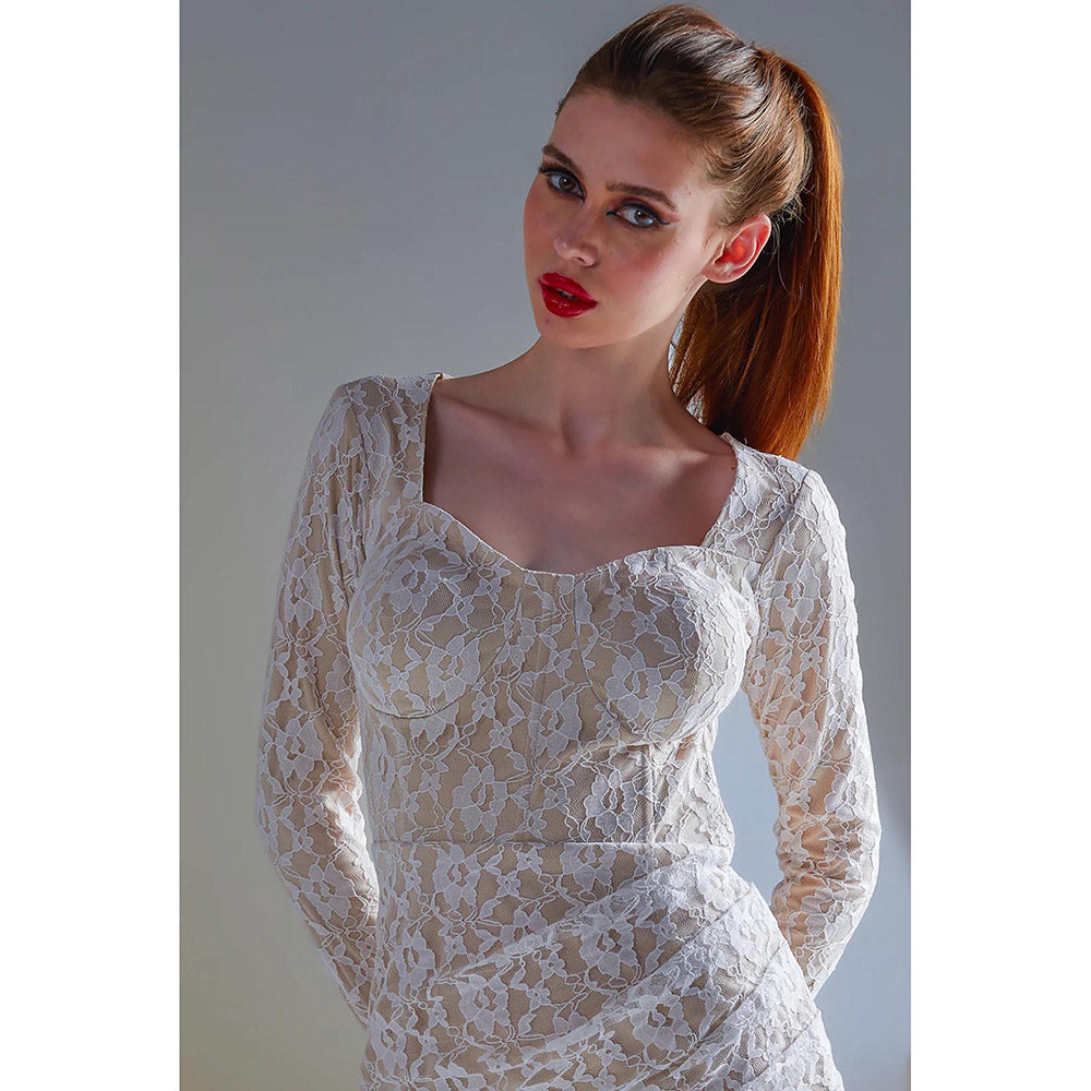 Kayjay by Kritika Jain Christian Beige Mini Dress