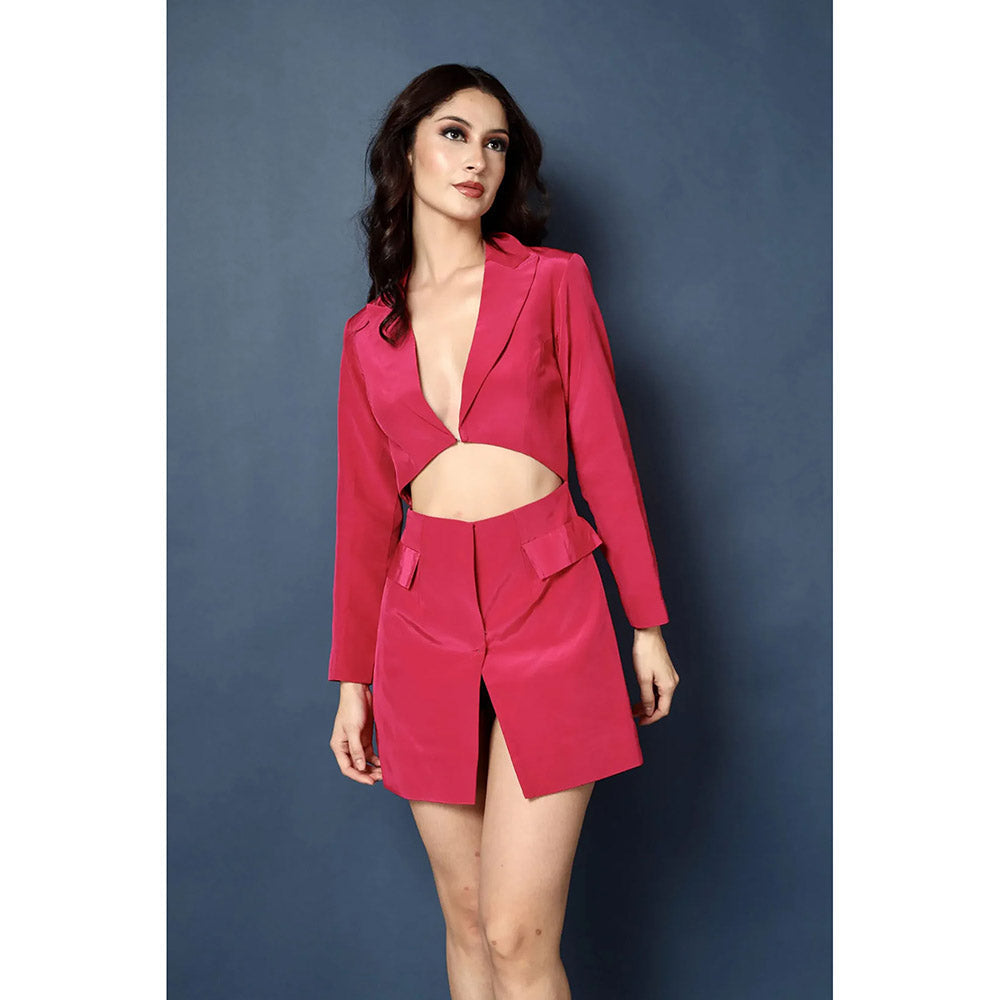 Kayjay by Kritika Jain Hot Pink Passionate Blazer Dress