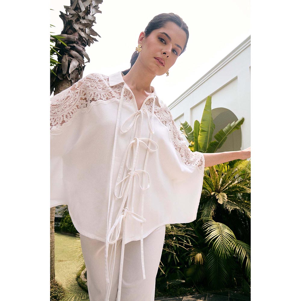 Kay Kay BY KKHUSHI SAHAII Reyah White Co-Ord Set