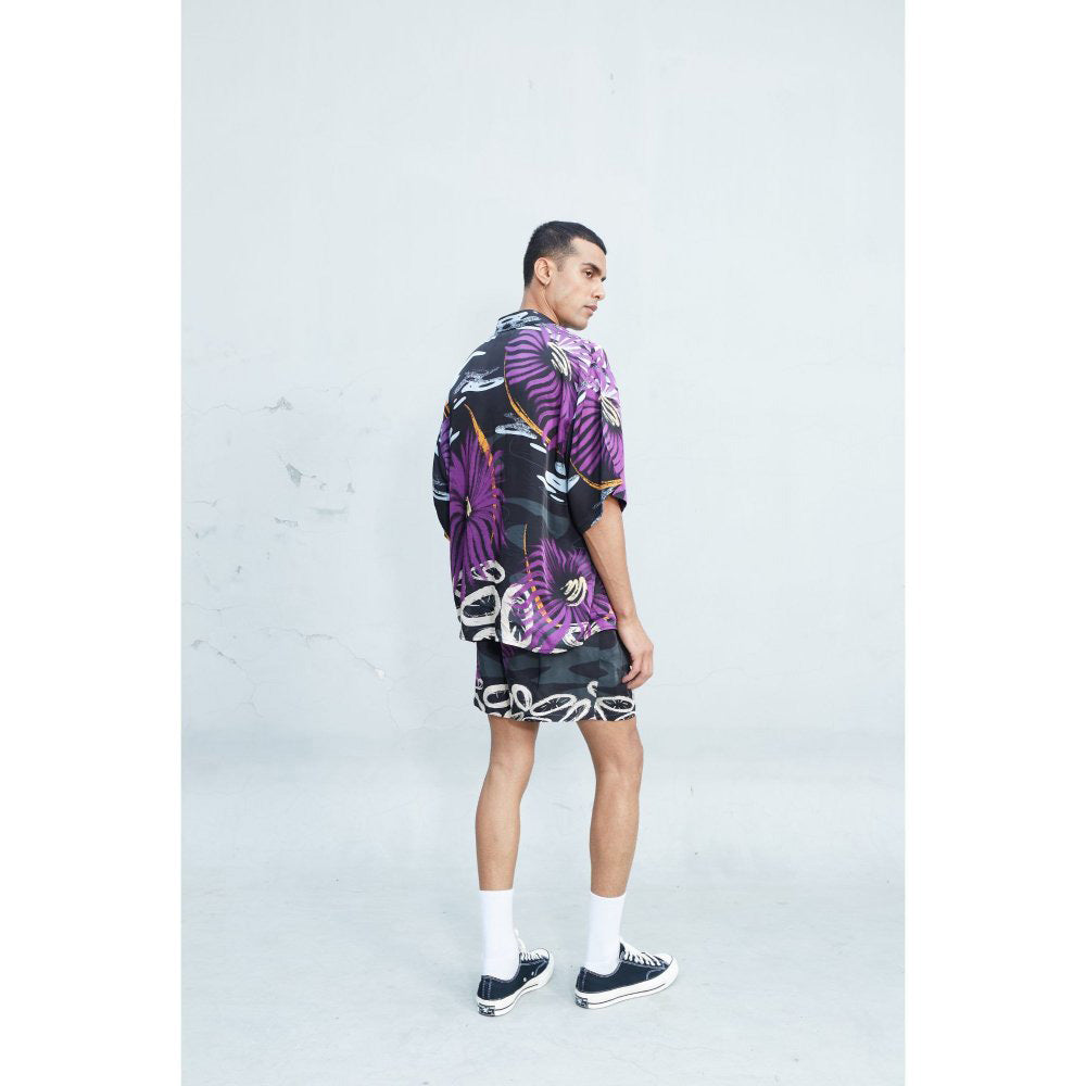 Kilogram Garden Of Chaos Shirt & Shorts-Multi-Color (Set of 2)