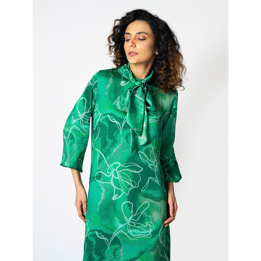 Klad Marbled Floral Mandarin Neck Co-Ord (Set of 3)