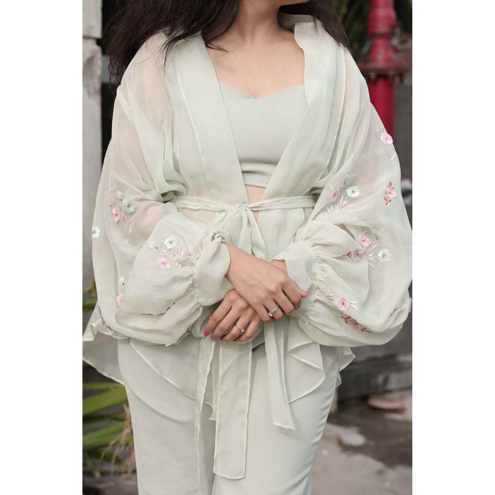 Kosha By Nilima Mint Green Co-Ord (Set of 2)