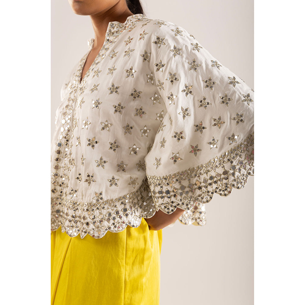 Kriti Bapna Mirror Work With Gota Co-Ord (Set of 2)