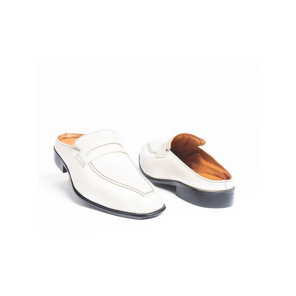 Kavith Sainaani Pearl Square Toe Mules