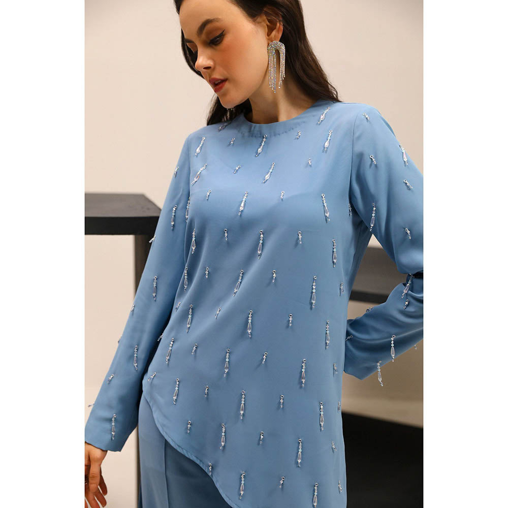 Label Deepika Nagpal Blue Ocean Co-Ord (Set of 2)