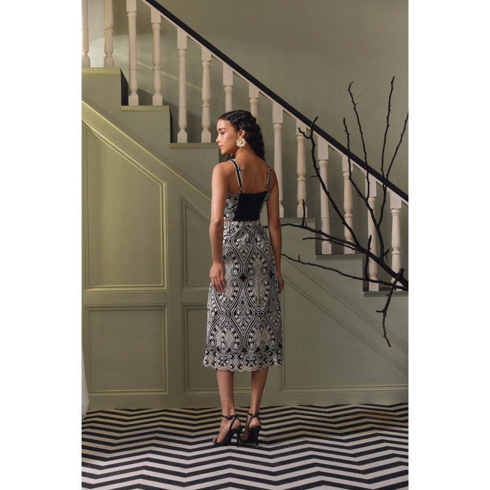 Label Deepika Nagpal Black Audrey Dress