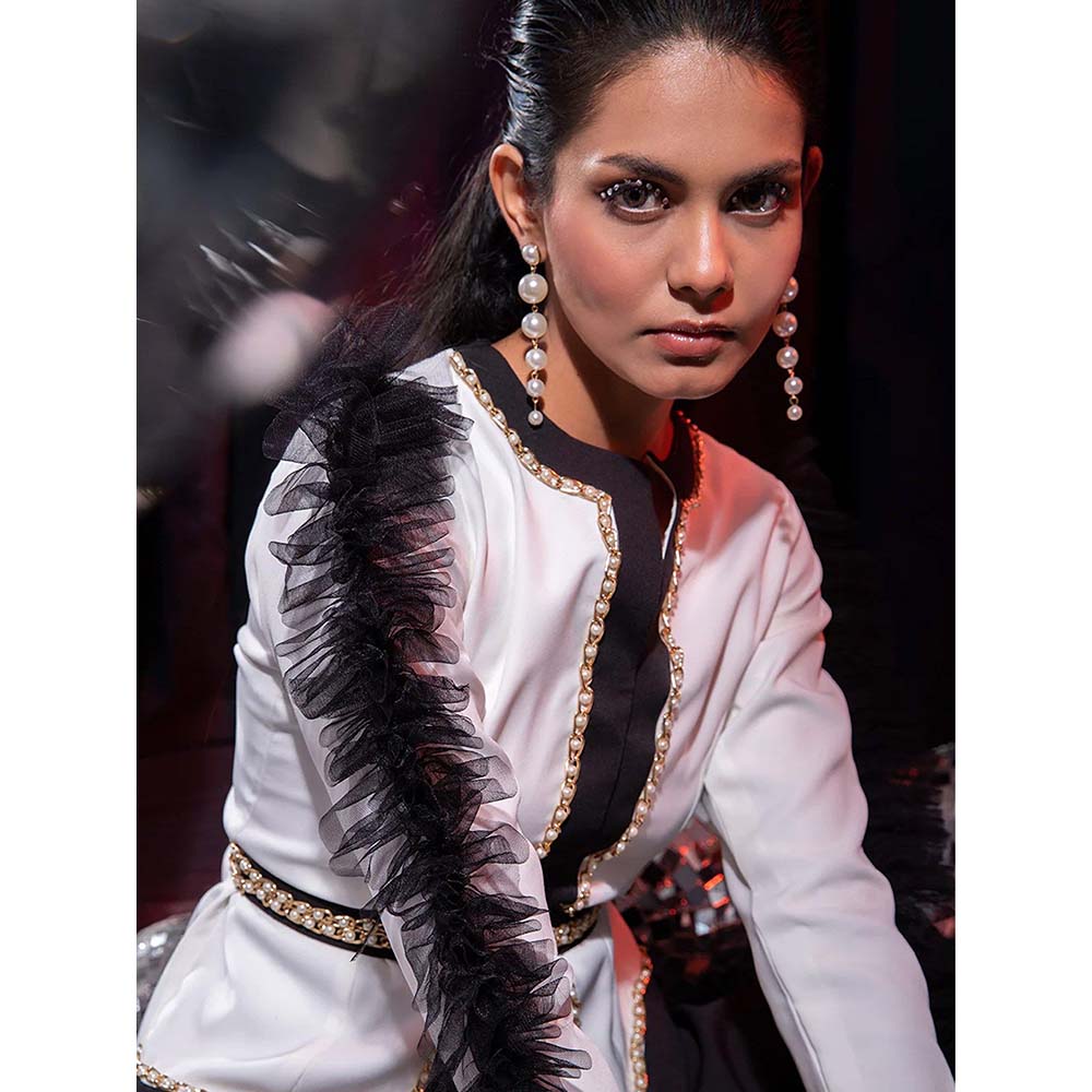 Label Iris Black & White Jacket Skirt (Set of 3)