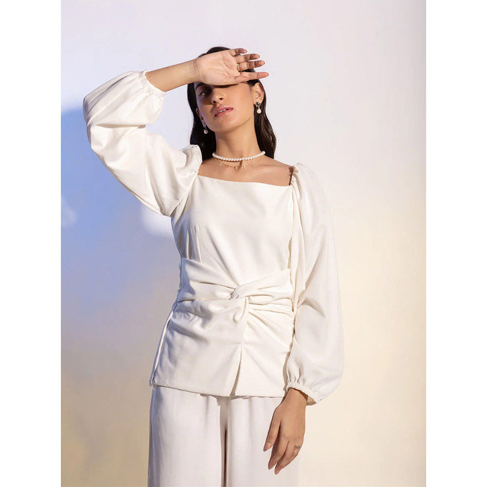 Label Iris Ivory Knot Co-Ord (Set of 2)