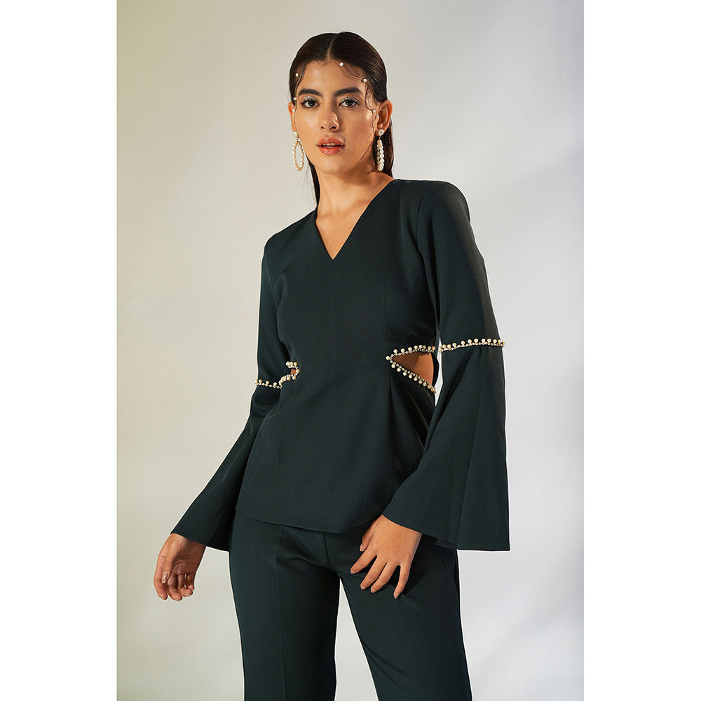 Label Iris Green Emerald Pearl Co-Ord (Set of 2)