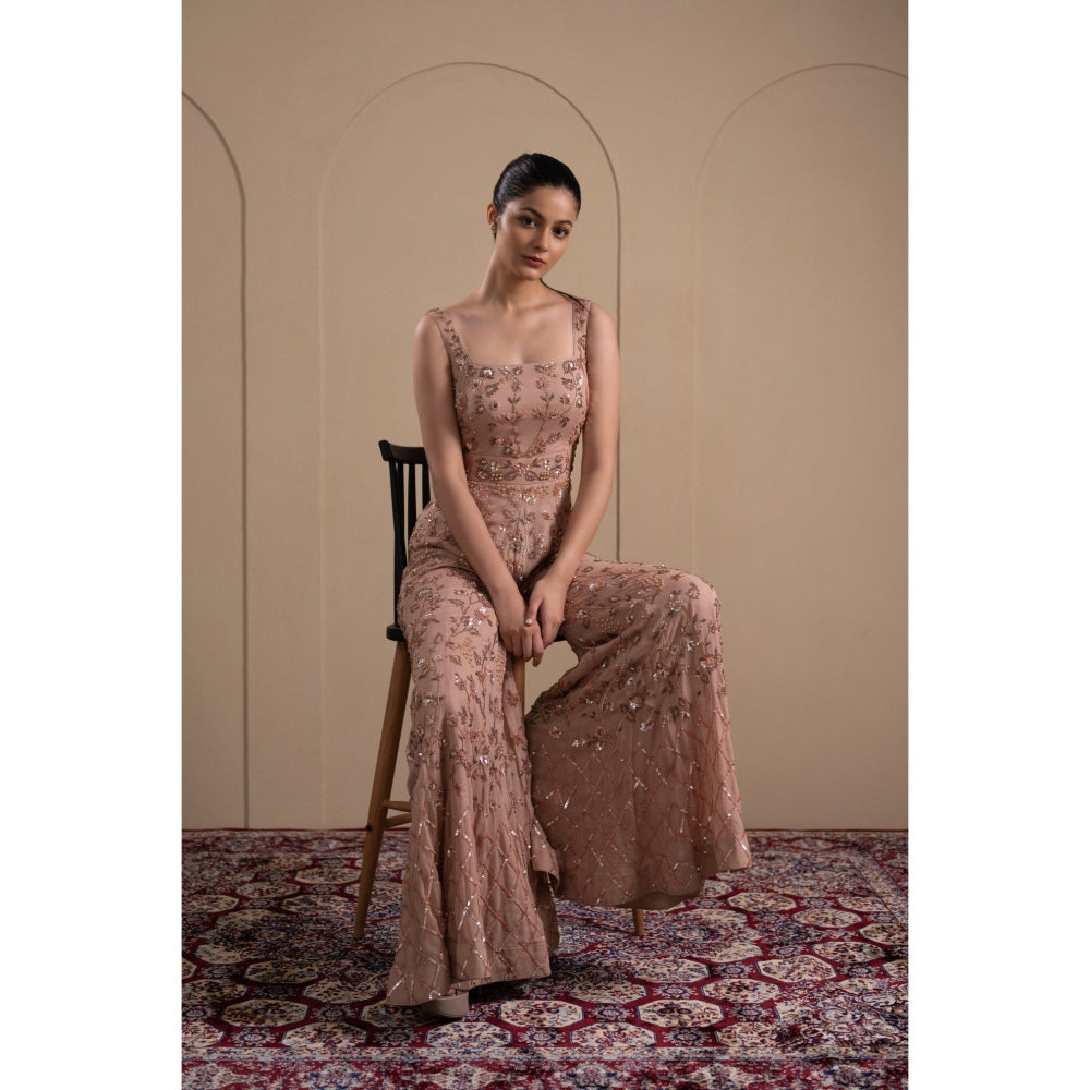 LABEL TANYA CHOPRA Dusty Pink Jumpsuit
