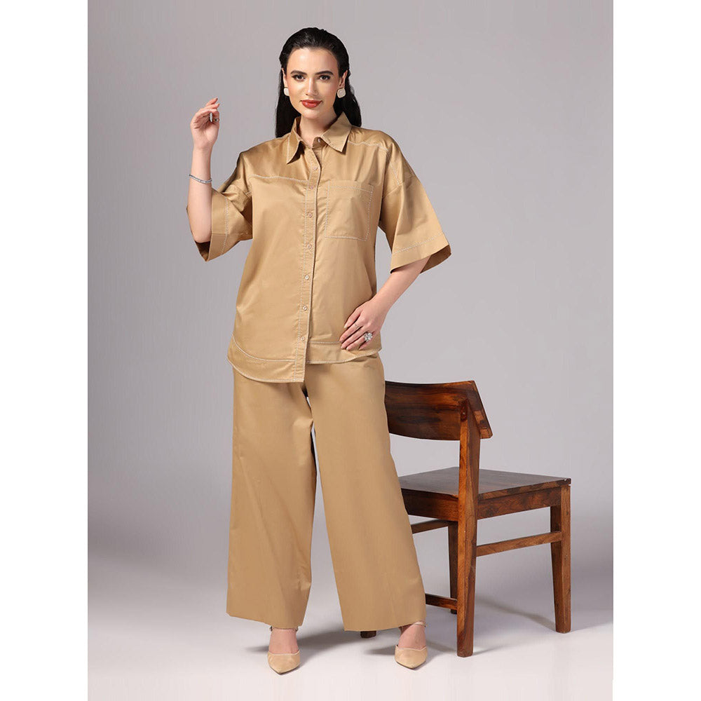 Sunanta Madaan Beige Colour Co-Ord (Set of 2)