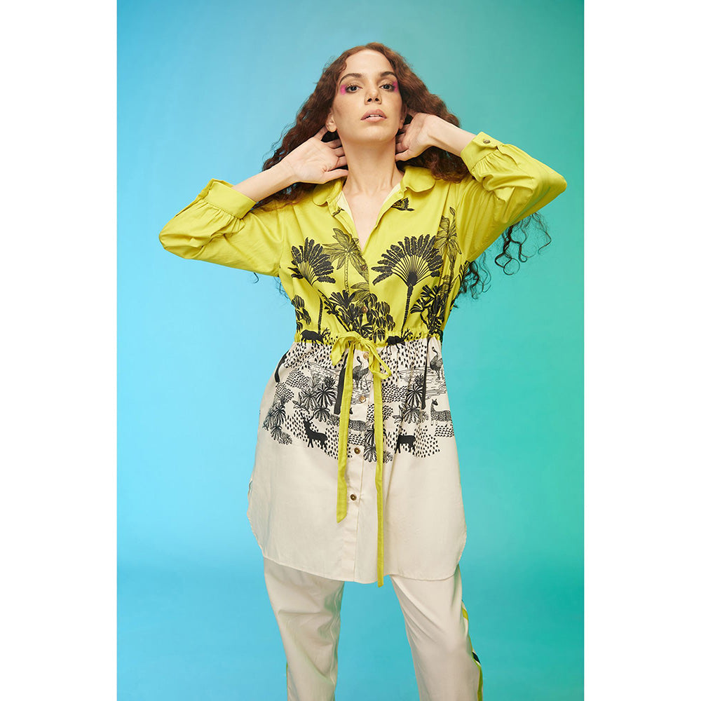 Label SOUS Green Neon Playful Co-Ord (Set of 2)