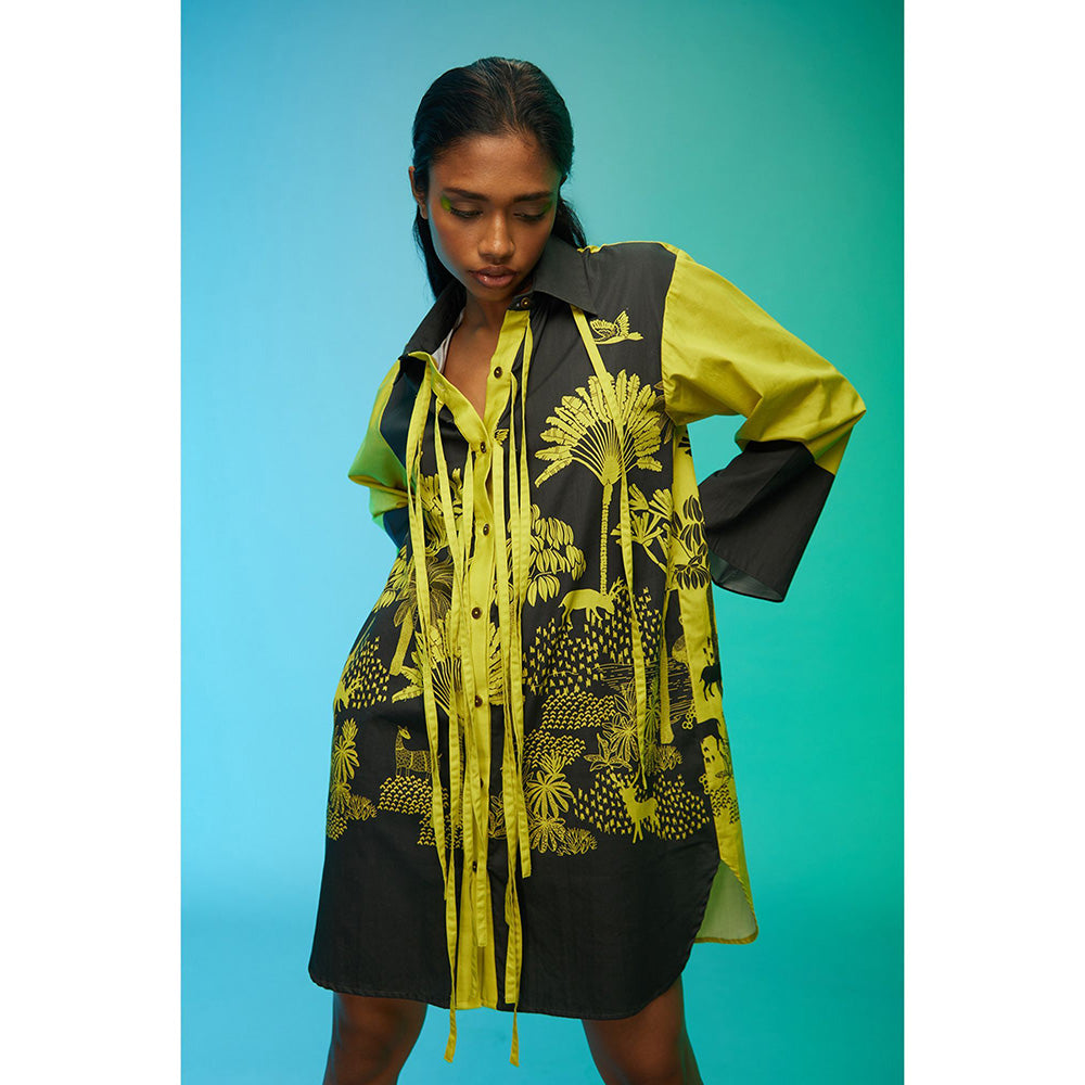 Label SOUS Green Coastal Vibe Dress