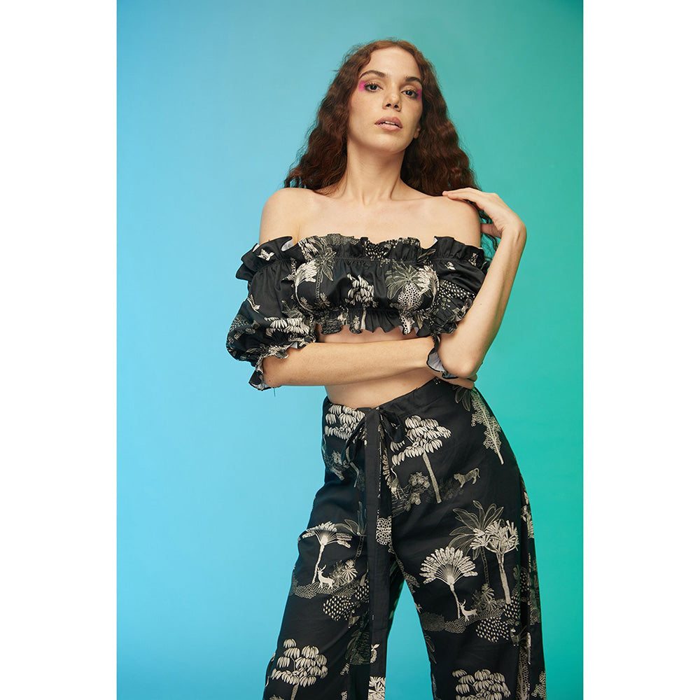 Label SOUS Black Hello Sauva Co-Ord (Set of 2)