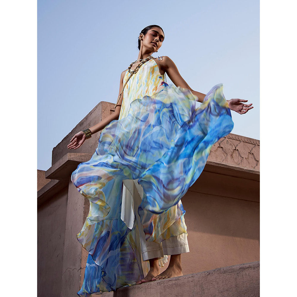 LABEL NAARITI Multi-Color Sky Dress