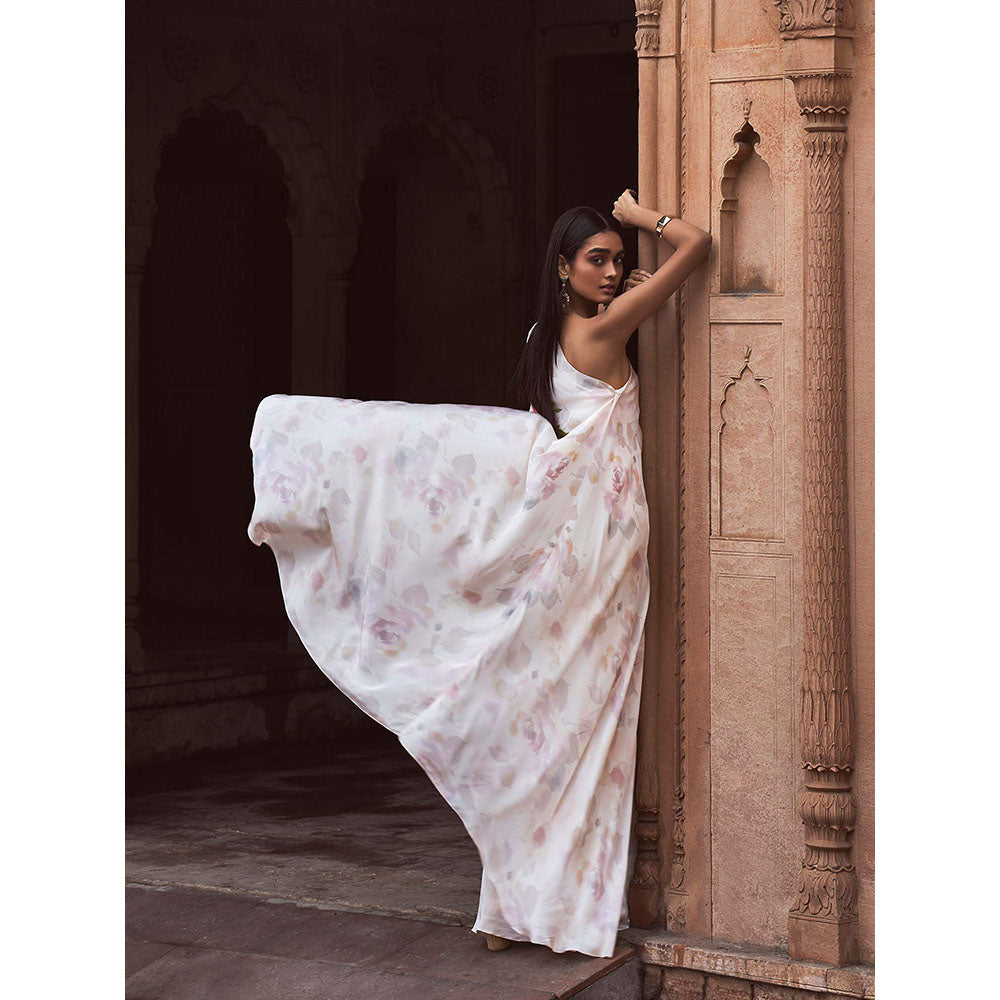 LABEL NAARITI Afreen Ivory Top with Palazzo (Set of 2)