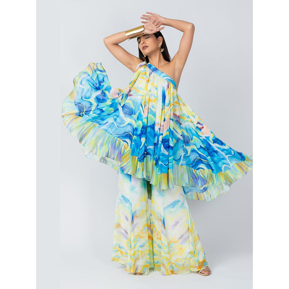 LABEL NAARITI Osheen Multicolor Top with Sharara