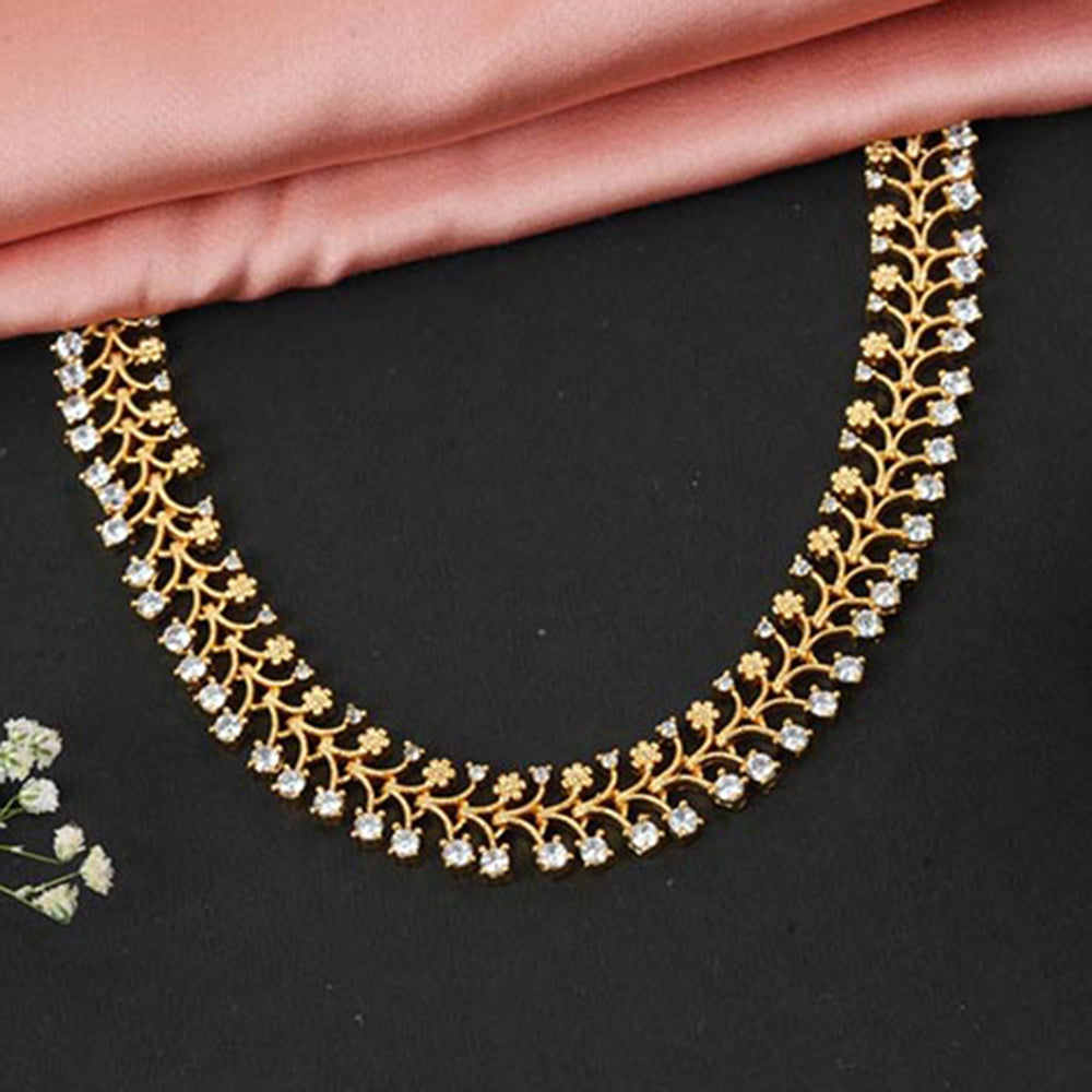 Label Ruby White Sparkle Stone Necklace