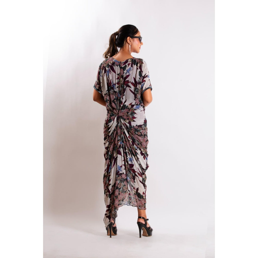 LABEL NIYAMI Bird Knotted Midi Dress