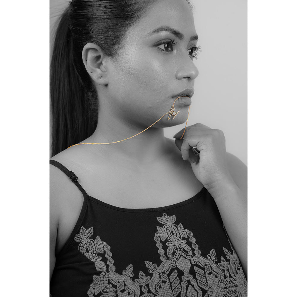 La marque-M White Polki On The Bars Diamond Necklace