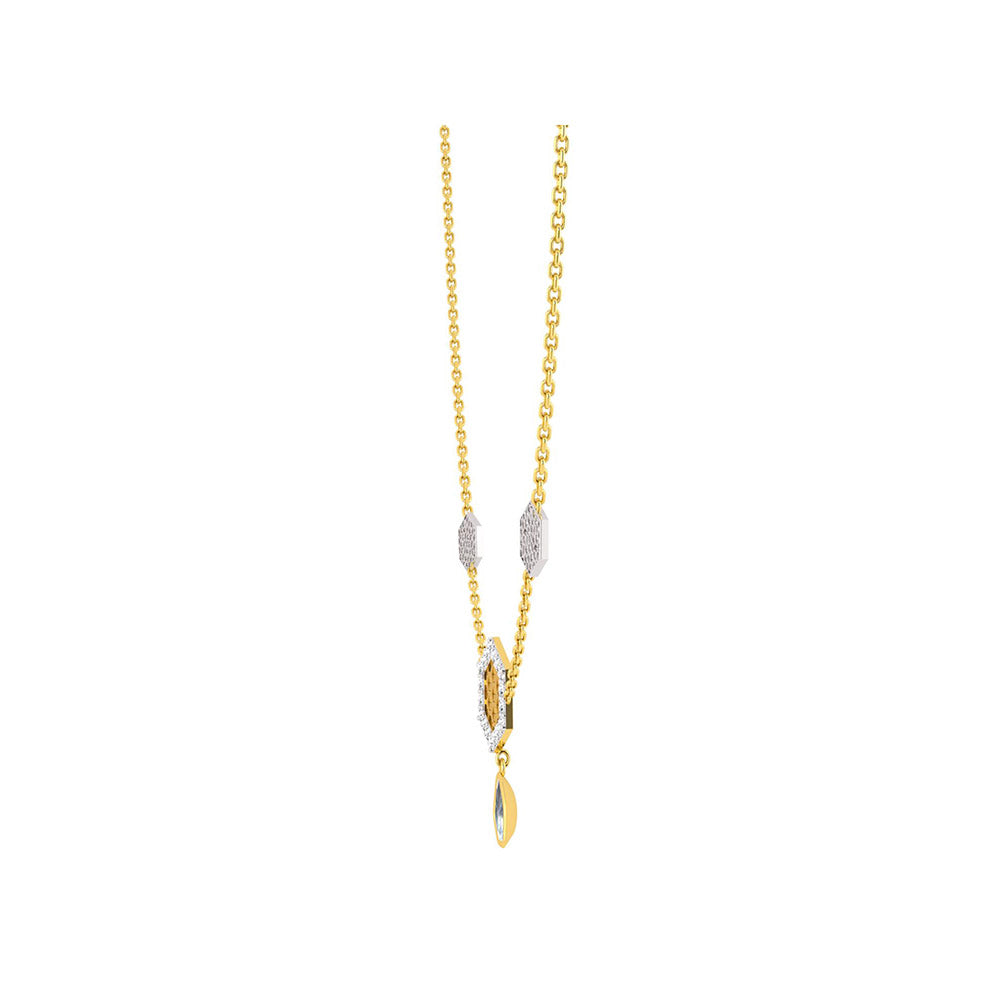 La marque-M White Queen Bee Polki Diamond Necklace