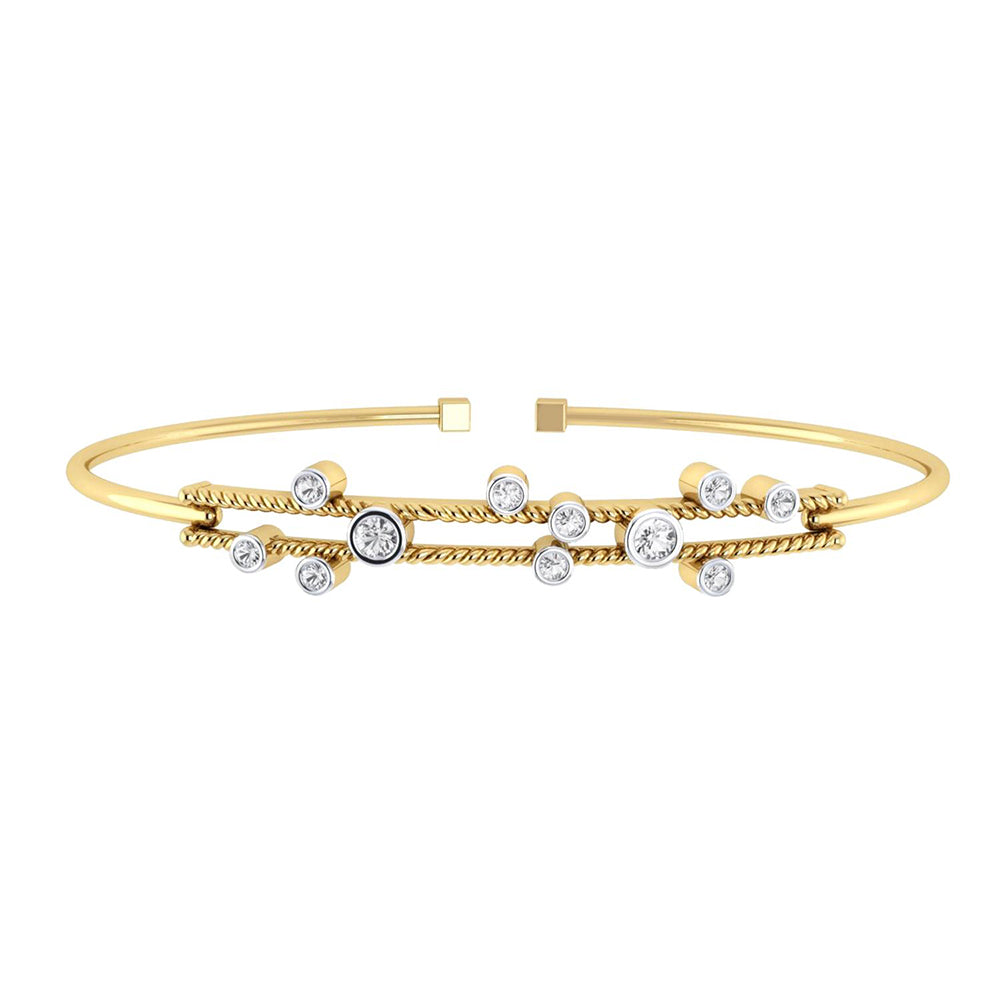 La marque-M White Muster Diamond Bracelet