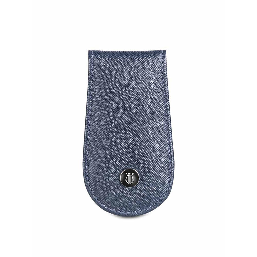 Lapis Bard Stanford Leather Magnetic Money Clip Blue