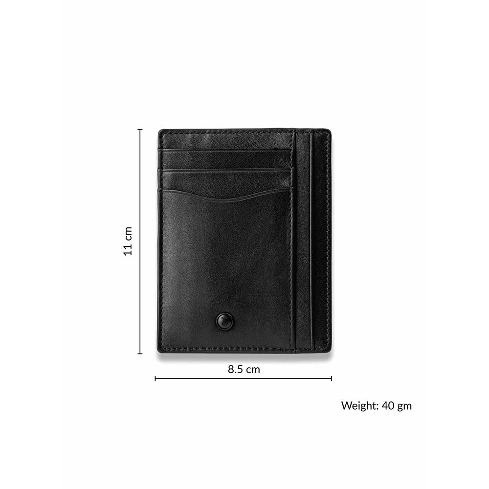Lapis Bard Carbon Black Credit Card Holder Black