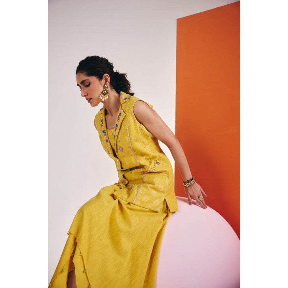 Leela by A Yellow Co-Ord Set