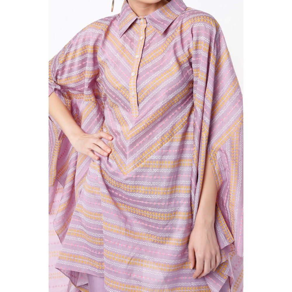 Leela by A Lilac Asymmetrical Co-Ord Set
