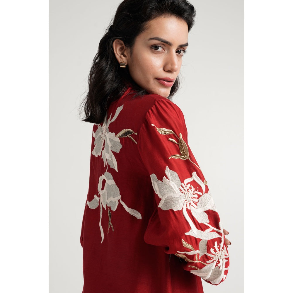 MADDER MUCH Aspen Midi Dress - Red