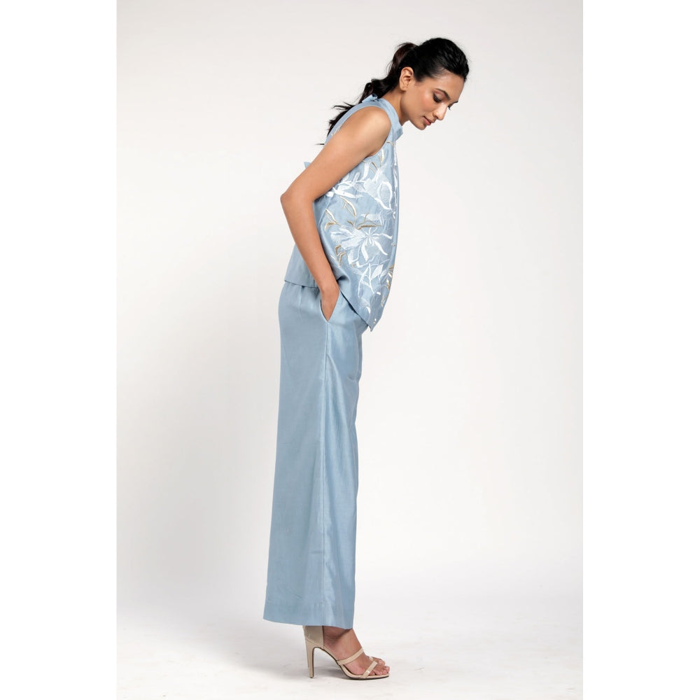 MADDER MUCH Lea- Co-Ord - Blue (Set of 2)