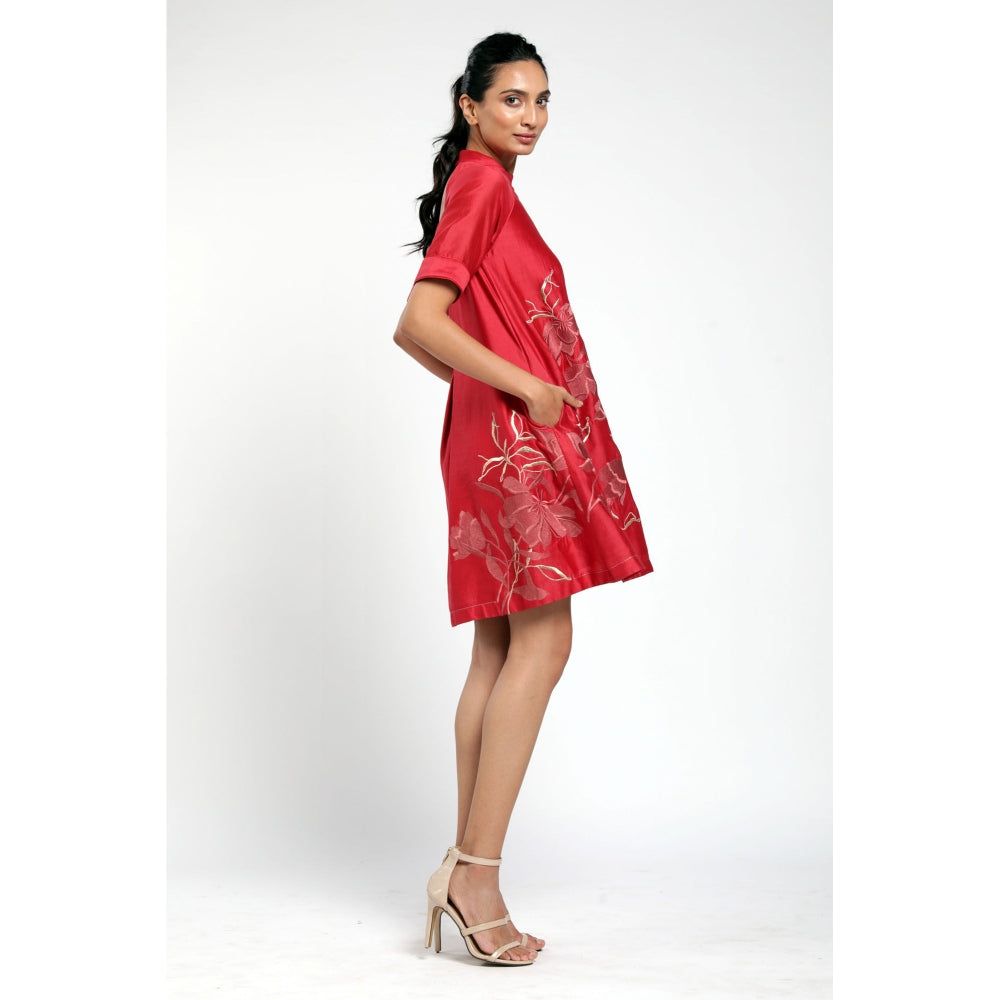 MADDER MUCH Rubia Mini Dress - Red