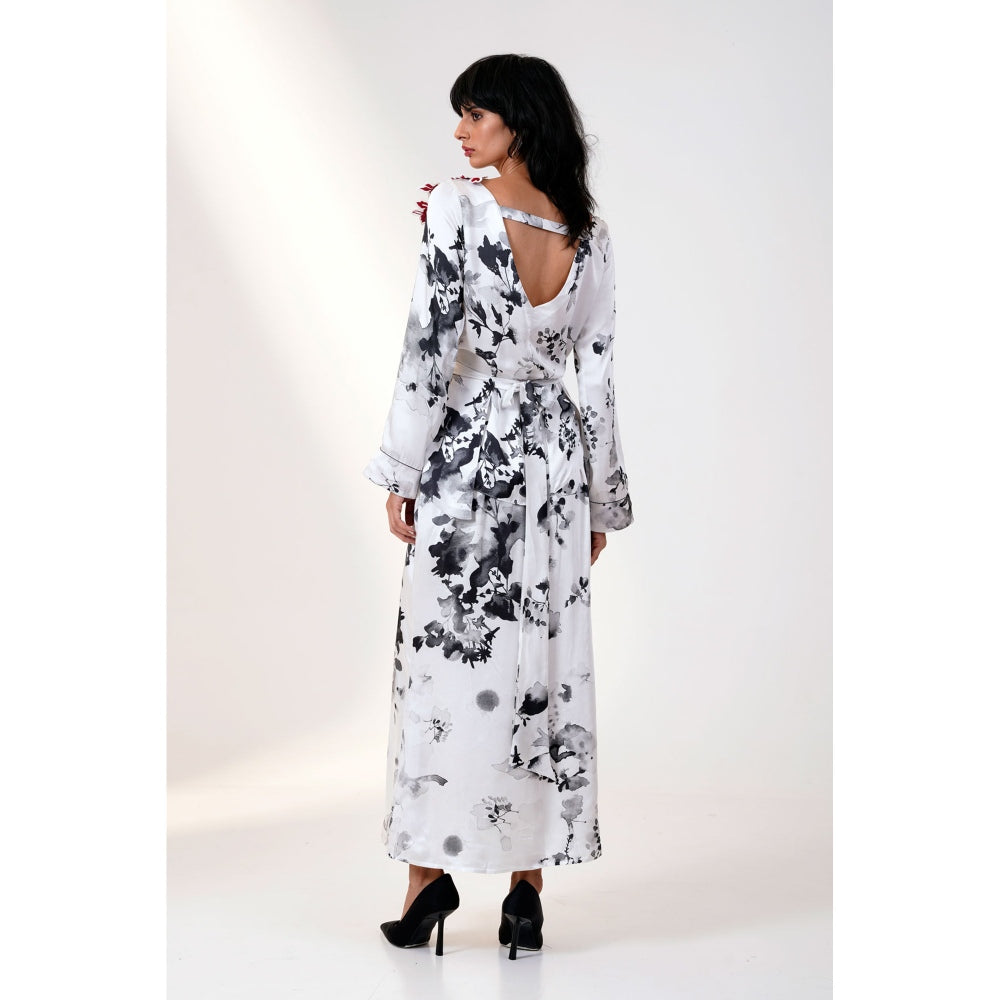 MADDER MUCH Elora Wrap Top Column Skirt Set (Set of 2)