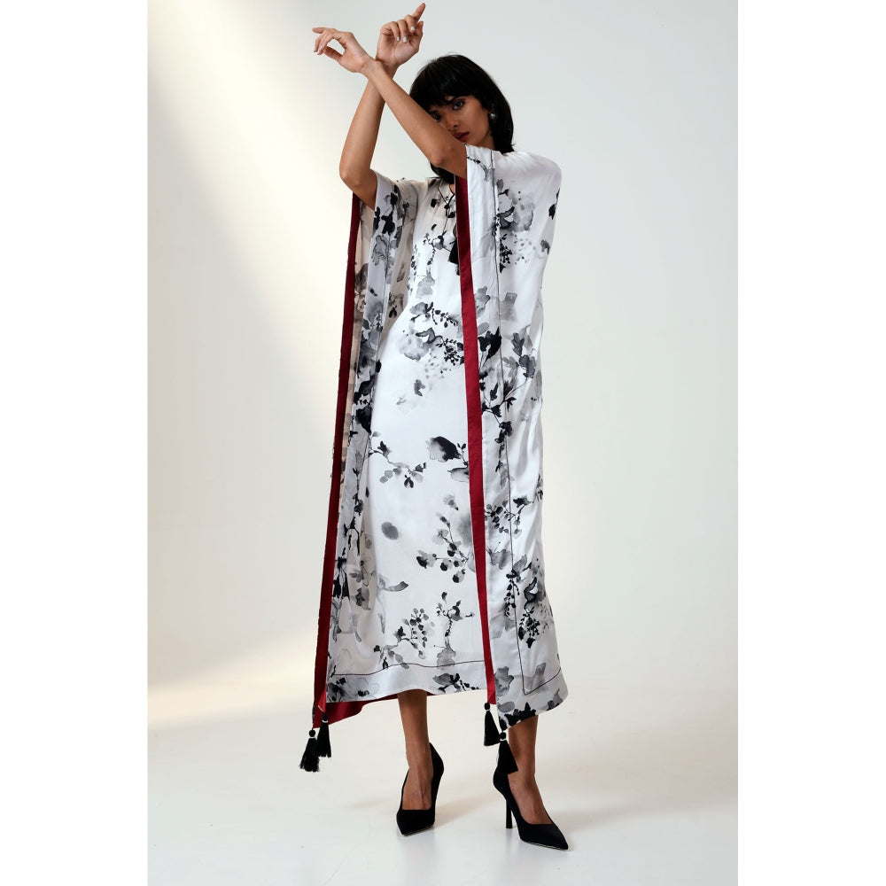 MADDER MUCH Rustaq Flowy Kaftan Style Dress and Slip (Set of 2)