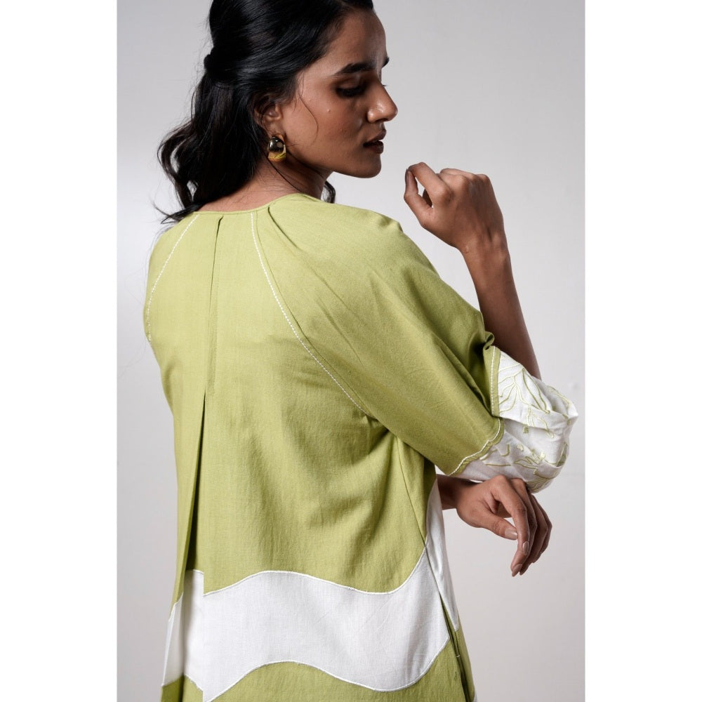 MADDER MUCH Hope Olive Bloom Short Dress