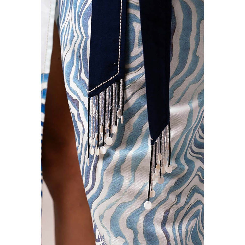 MADDER MUCH Mia - Wrap Skirt + Indigo Top