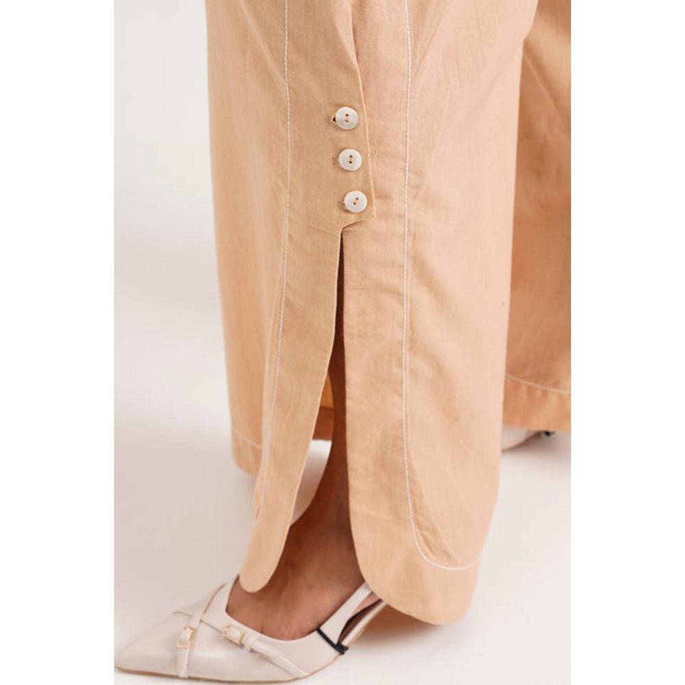 MADDER MUCH Cotton Multi-Color Notched Lapel Colorblock Shirt