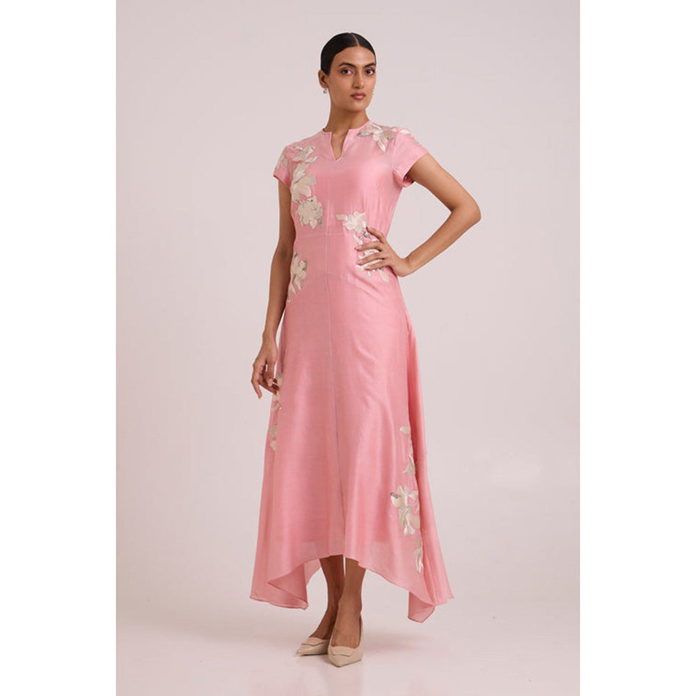 MADDER MUCH Lizzy - Blush Pink Prism Long Dress