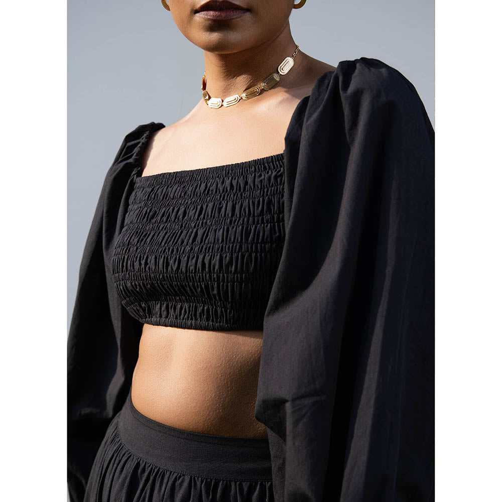 MALIE Black LIVIA Crop Top