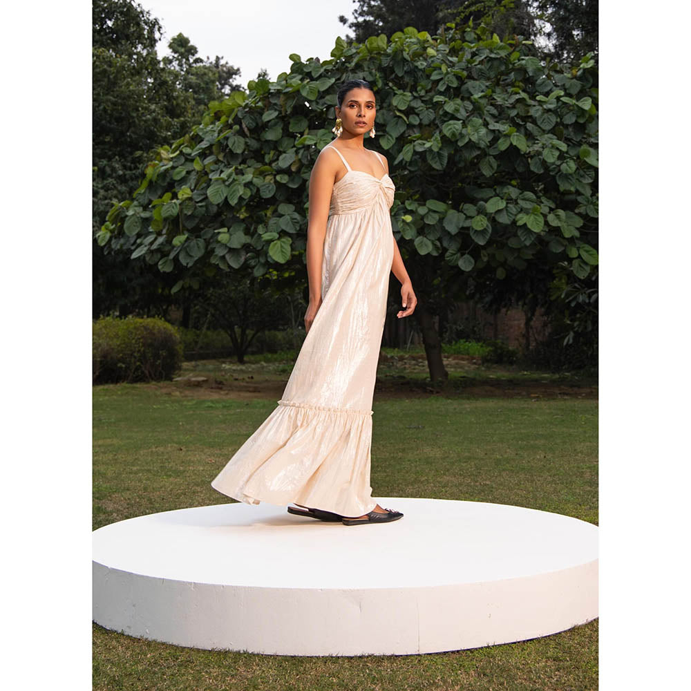 MALIE Golden Beige PRISM Dress