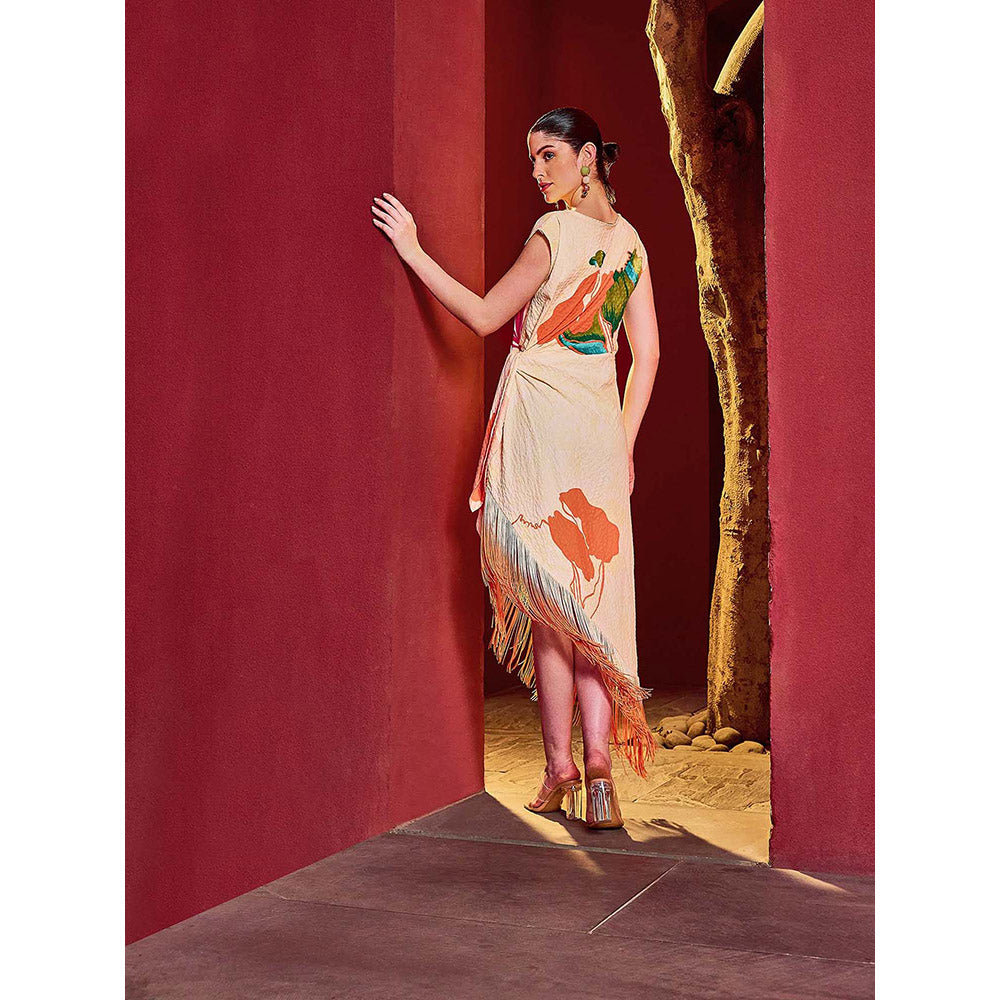 MANDIRA WIRK Coastal Breeze Asymmetrical Dress