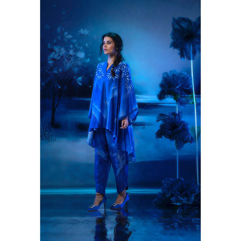 MANDIRA WIRK Blue Co-Ord Set
